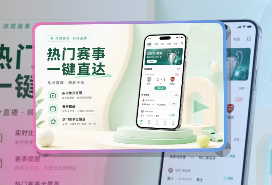 B体育 斜切下载区 · 手机端赛事入口 · 重要比赛不容易错过界面展示